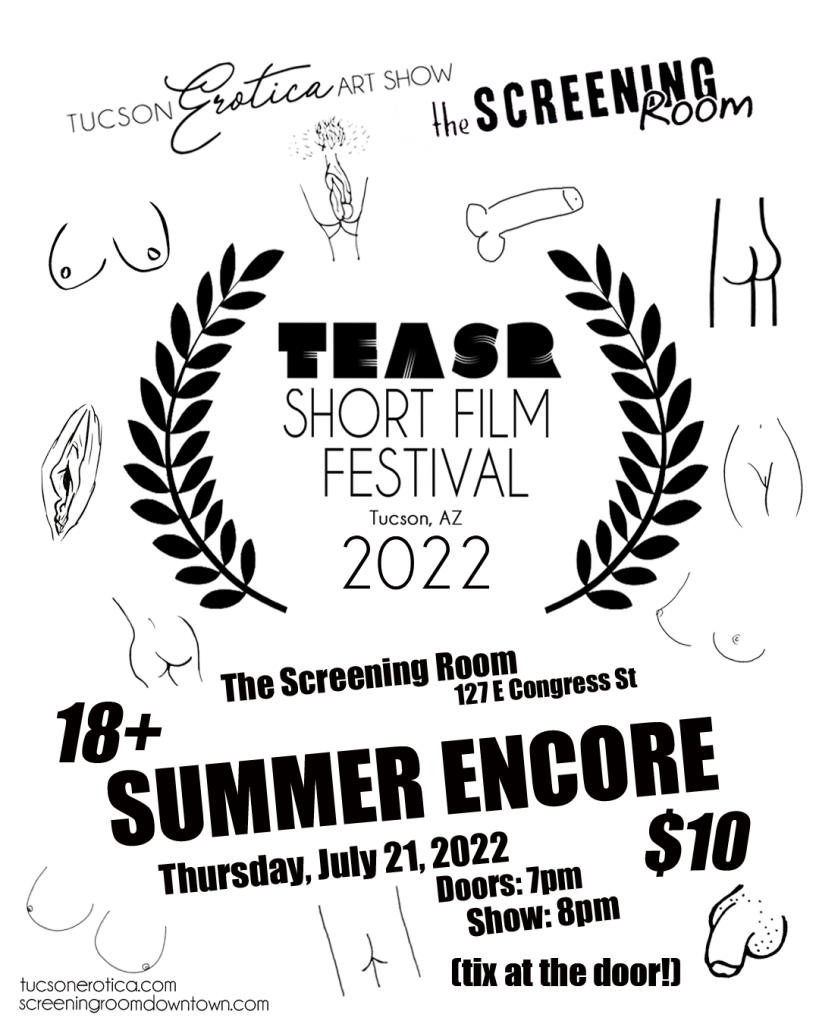 TEASR short film festival summer encore flyer