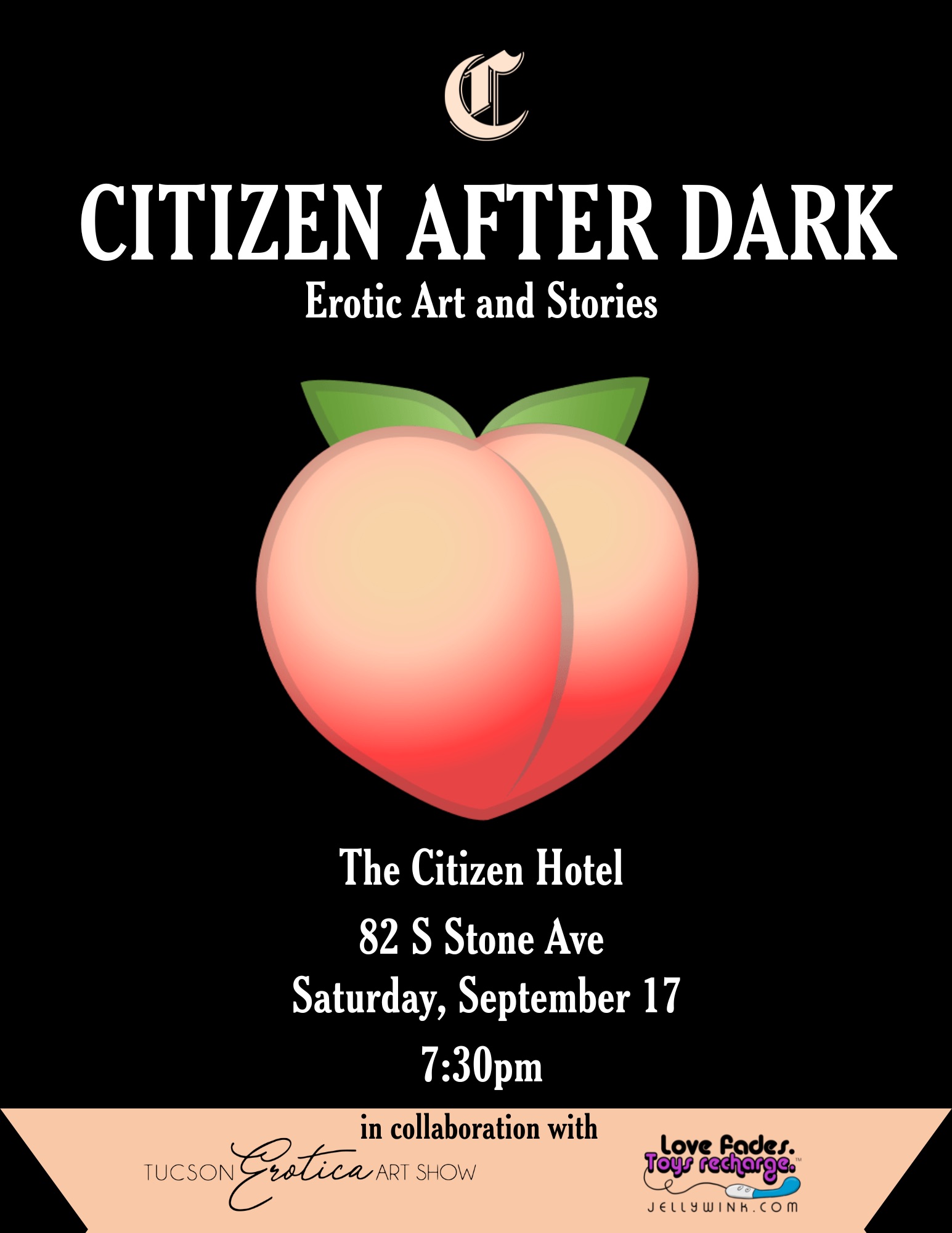 citizen after dark opening night flyer